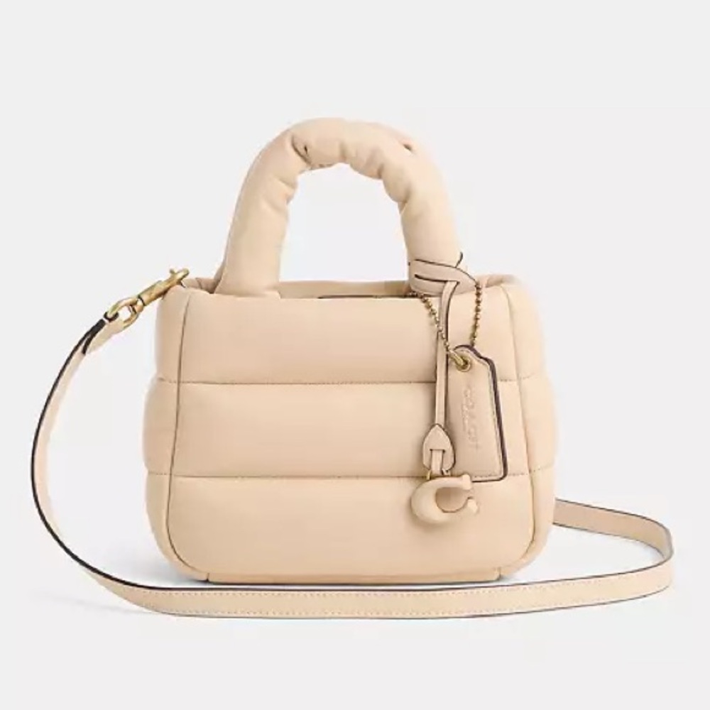 Coach Mini Pillow Tote Bag in Ivory - Picture 3 of 5